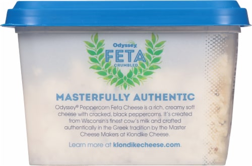Odyssey® Crumbled Feta Peppercorn Cheese Perspective: right