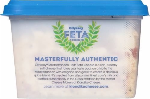 Odyssey Mediterranean Herb Crumbled Feta Cheese Perspective: right