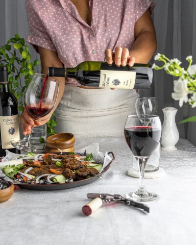 Cakebread Cellars Merlot Napa Valley Red Wine Perspective: right