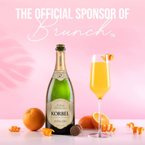 Korbel Extra Dry California Champagne Perspective: right