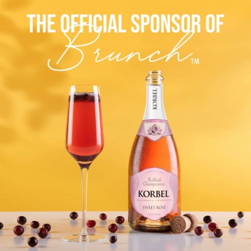 Korbel Sweet Rose California Champagne Perspective: right