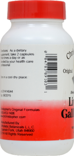Christopher's Liver & Gallbladder Formula Perspective: right