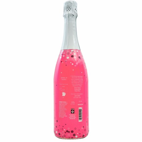 Leelanau Cellars Summer Sunset Rose Bubbly Sparkling Wine Perspective: right