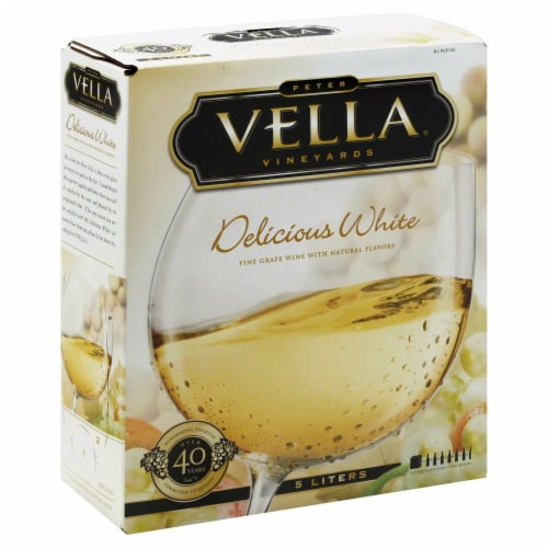 Peter Vella Delicious White Box Wine Perspective: right