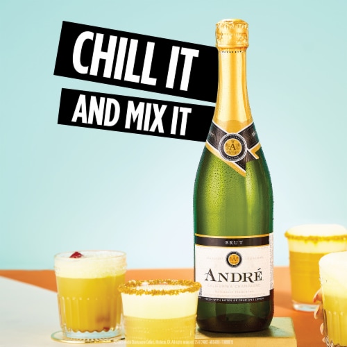 Andre Brut Champagne California Sparkling Wine Perspective: right