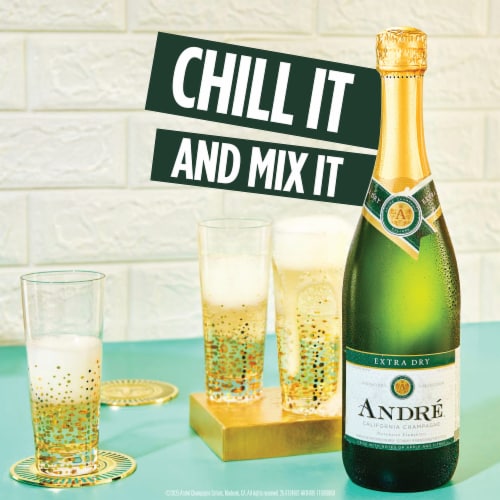 Andre® Extra Dry Champagne Sparkling Wine Perspective: right