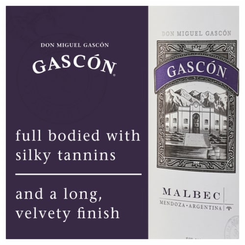 Don Miguel Gascon Malbec Argentina Red Wine Perspective: right