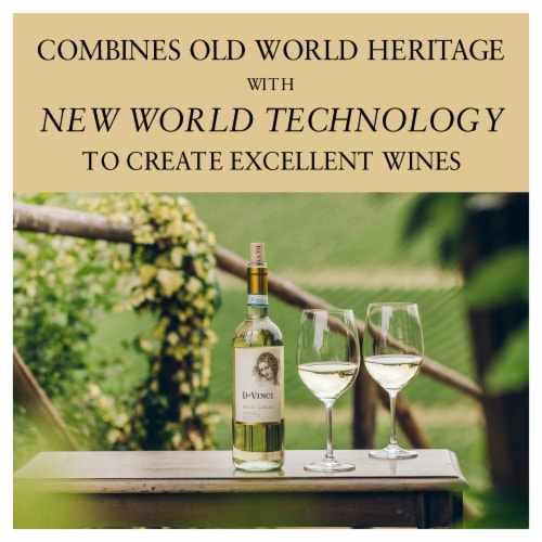 Da Vinci Pinot Grigio Italian White Wine Perspective: right