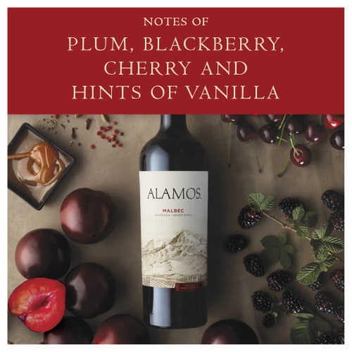 Alamos® Malbec Argentina Red Wine Perspective: right