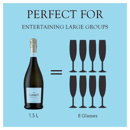 La Marca Prosecco Italian Sparkling Wine Perspective: right
