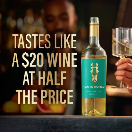 Dark Horse Sauvignon Blanc White Wine Perspective: right