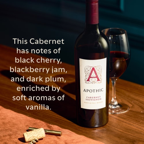 Apothic Cabernet Sauvignon California Red Wine Perspective: right