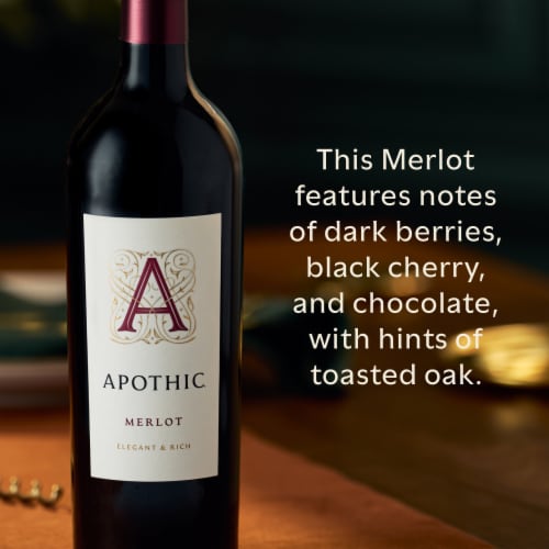 Apothic Merlot Red Wine Perspective: right