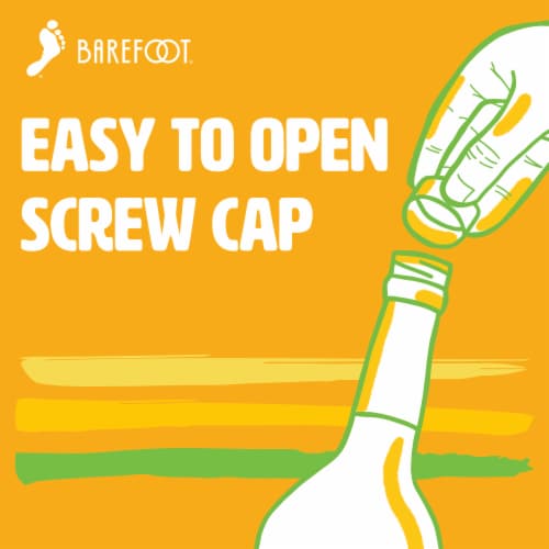 Barefoot Fruitscato Pineapple Moscato Sweet Wine Perspective: right