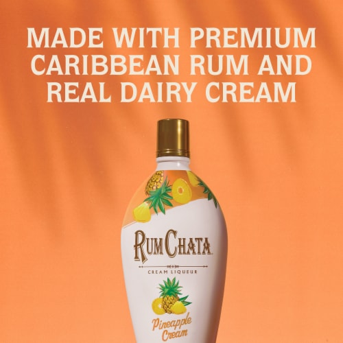 Rum Chata Pineapple Cream Liqueur Perspective: right