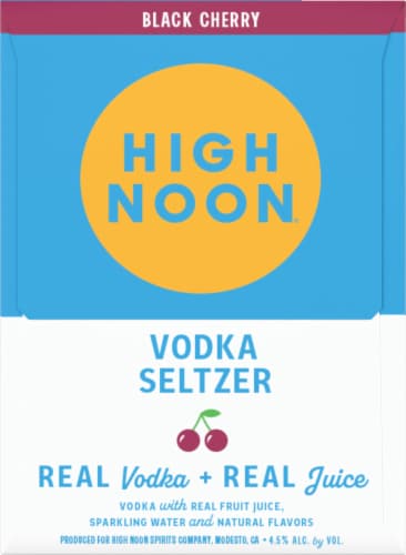 High Noon® Black Cherry Vodka Hard Seltzers Perspective: right