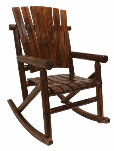 Leigh Country Char-log Single Rocker - Brown Perspective: right