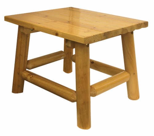 Leigh Country Natural Finish Aspen End Table Perspective: right