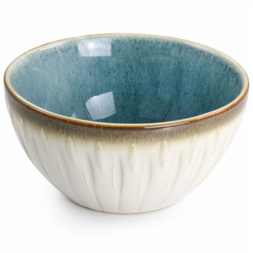 Gibson Elite Mayfair Bay 12 Piece Stoneware Dinnerware Set in Blue, 1