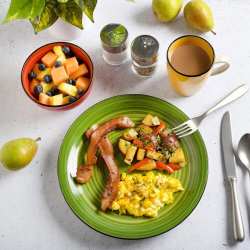 Gibson Home 95631.12RM Color Vibes 12 Piece Dinnerware Set, Assorted Colors Perspective: right