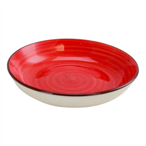 Gibson Color Speckle 4 Piece Stoneware Salad Bowl Dish Set, Assorted Colors Perspective: right