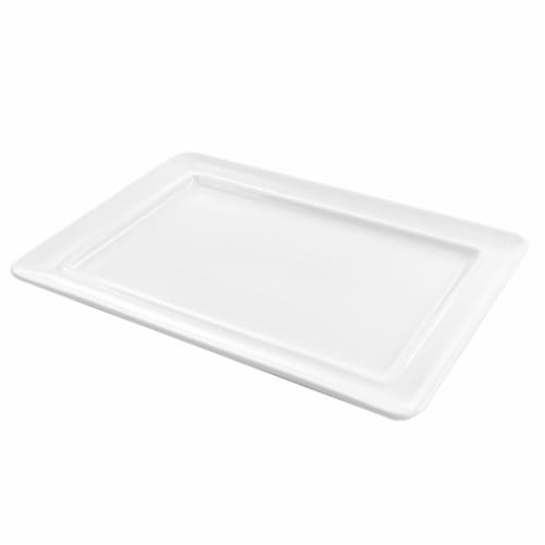 Martha Stewart Ceramic Serving Platter - White Perspective: right