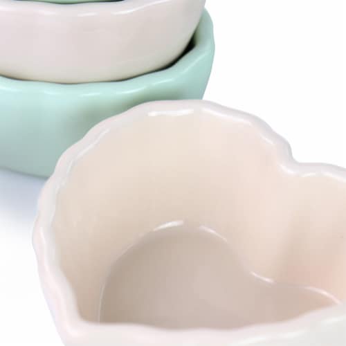 Martha Stewart Heart Shaped Stoneware Baker Set Assortment Perspective: right