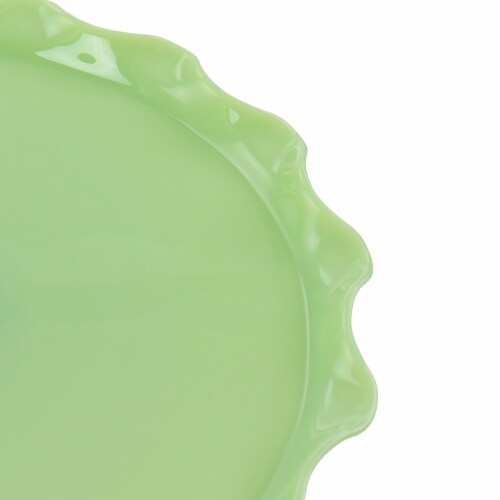 Martha Stewart Jadeite Glass Serving Platter - Mint Perspective: right