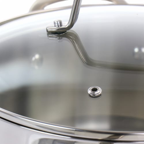 Martha Stewart Stainless Steel Dutch Oven Perspective: right