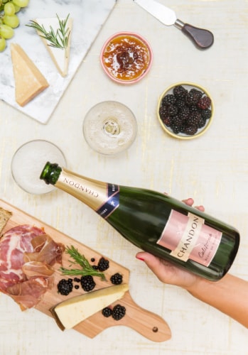 Chandon California Blanc de Noirs Sparkling Wine Perspective: right