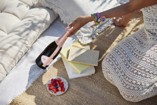 Chandon California Rose Sparkling Wine Perspective: right