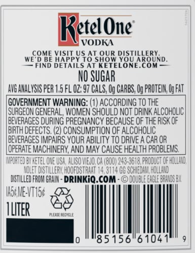 Ketel One Vodka Perspective: right