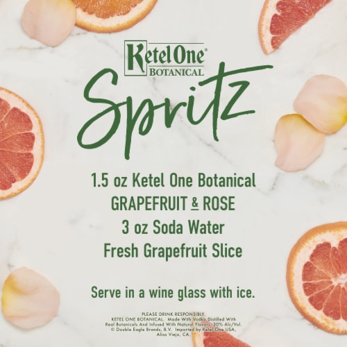 Ketel One Vodka Botanical Grapefruit & Rose Perspective: right