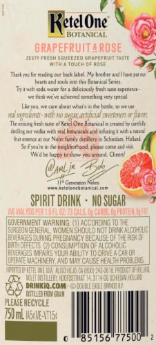 Ketel One Botanical Grapefruit & Rose Perspective: right