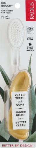 Radius® Big Brush Left Hand Soft Toothbrush Perspective: right
