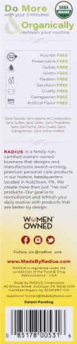 Radius Organic Coconut Banana Children's Toothpaste Perspective: right