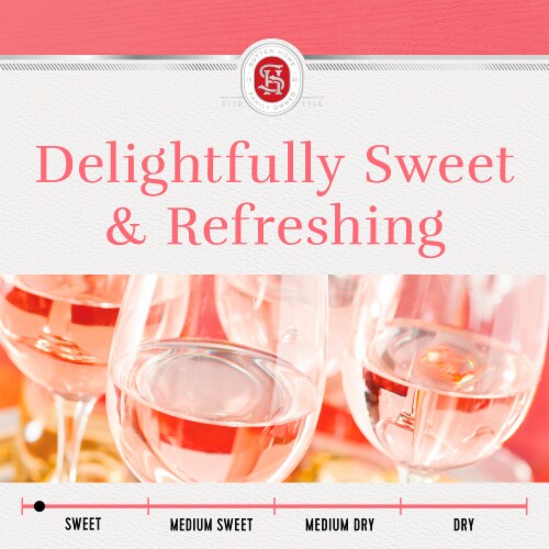 Sutter Home Pink Moscato California Pink Wine Perspective: right