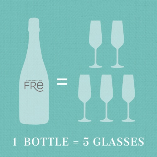 FRE Alcohol-Removed Sparkling Brut Low Calorie Non Alcoholic Wine Perspective: right