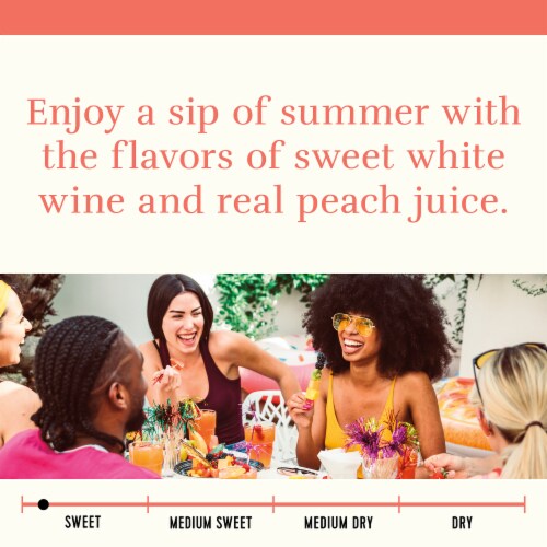 Sutter Home Fruit Infusions Sweet Peach California White Wine 750 ml Perspective: right