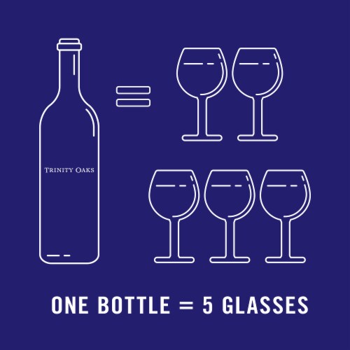 Trinity Oaks Merlot California Red Wine 750 ml Perspective: right