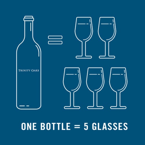 Trinity Oaks Pinot Grigio California White Wine 750 ml Perspective: right