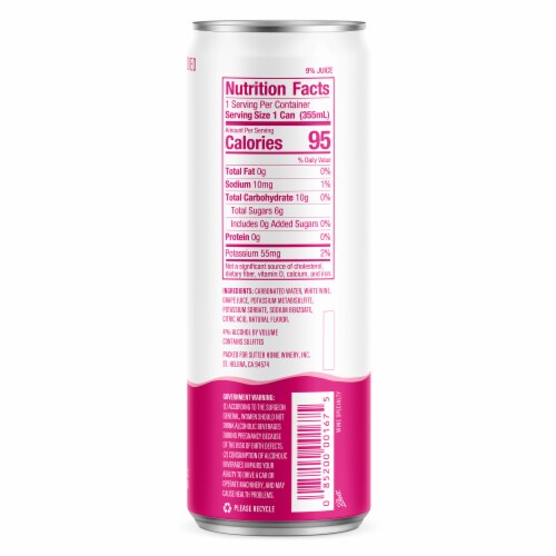 Del Mar Low Calorie Black Cherry Wine Hard Seltzer Perspective: right