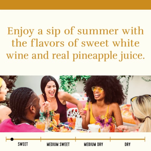 Sutter Home Mini Fruit Infusions Tropical Pineapple White Wine Perspective: right