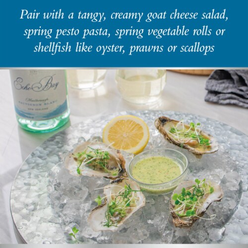 Echo Bay Sauvignon Blanc New Zealand White Wine Perspective: right