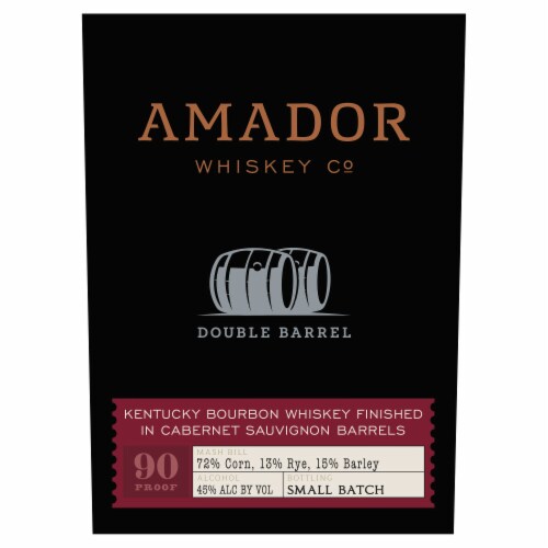 Amador Whiskey Double Barrel Classic Kentucky Bourbon 750 ml Perspective: right