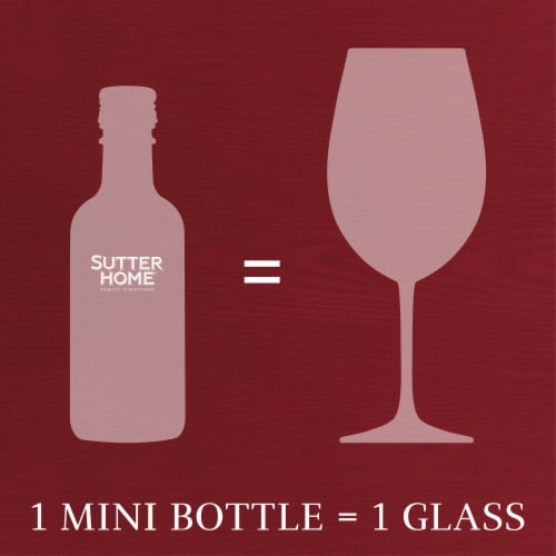 Sutter Home Cabernet Sauvignon California Red Wine 4 bottles/ 187 ml Perspective: right