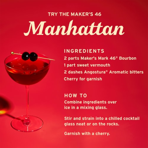 Maker's Mark 46 Bourbon Whisky Perspective: right