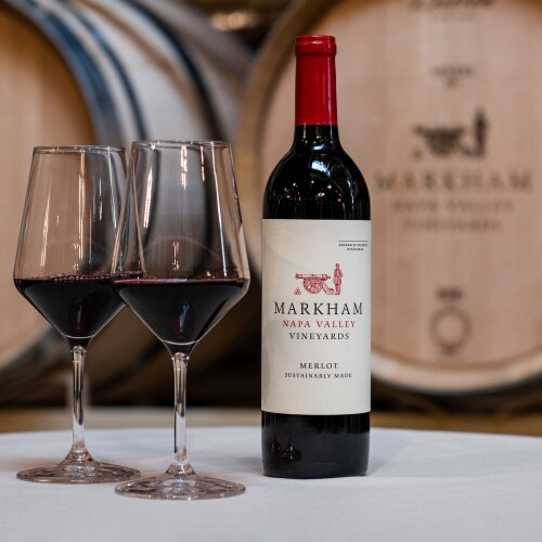 Markham Vineyards Merlot California Red Wine Perspective: right