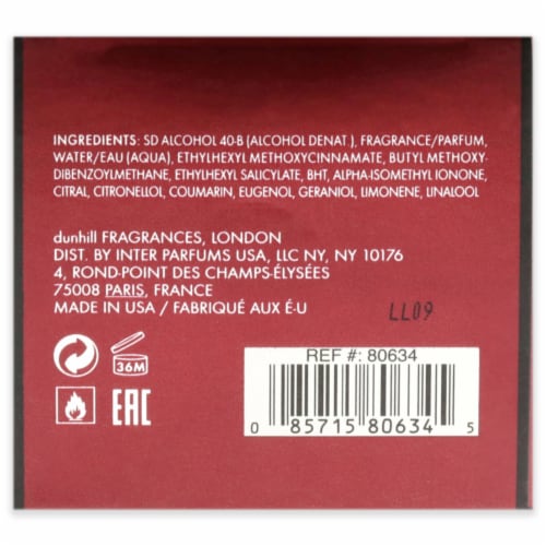 Dunhill Icon Racing Red by Alfred Dunhill for Men 3.4 oz EDP
