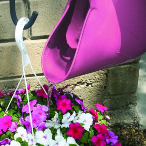 Little Giant 11 Gallon Heavy Duty Farm Bucket Poly/Rubber Flex Tub with Handles Perspective: right